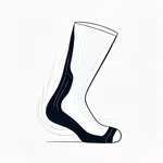 calf-length white socks image